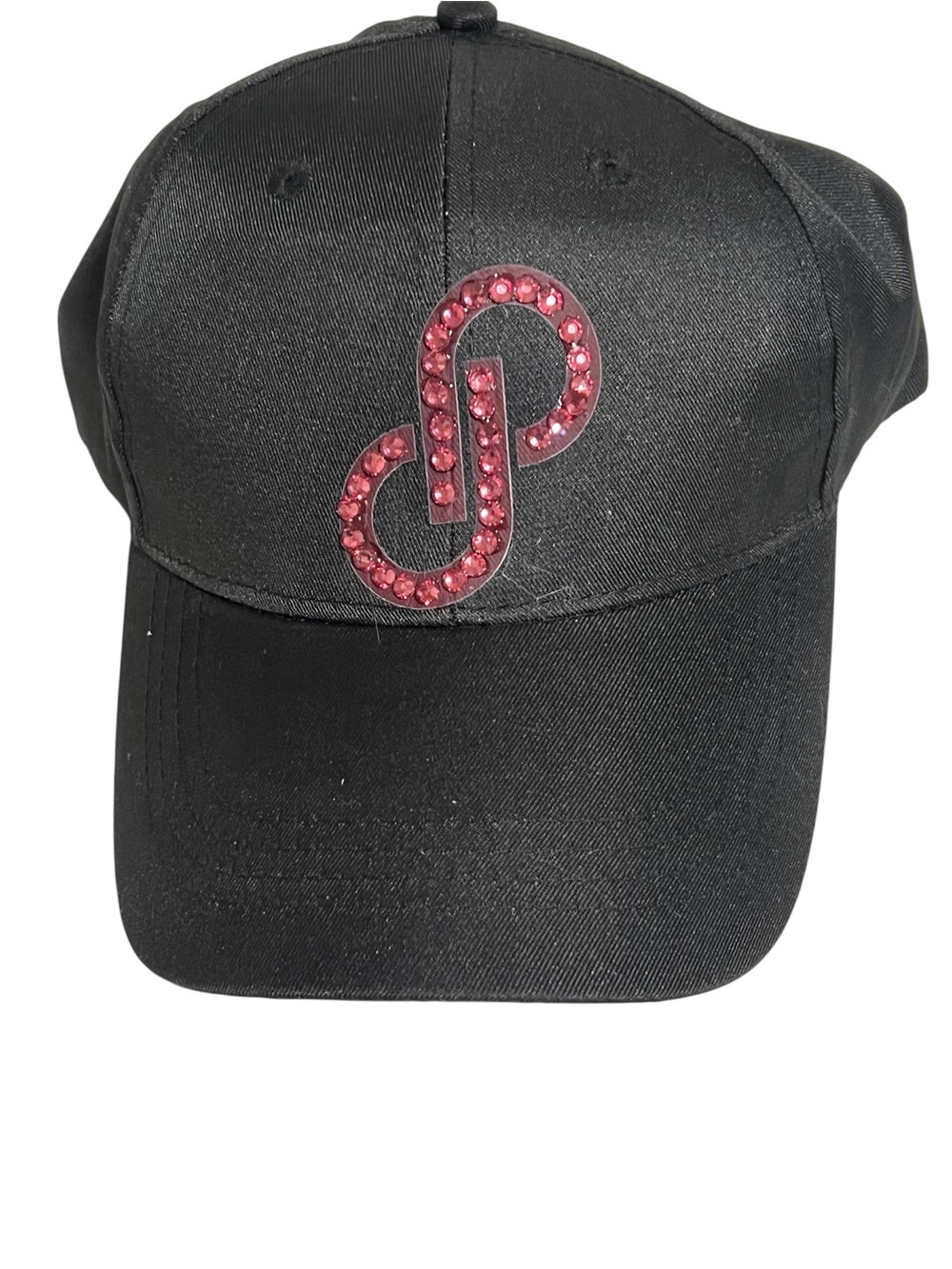 Posh logo hat. Pick 1 new black, white or pink adjustable cotton. Bedazzled